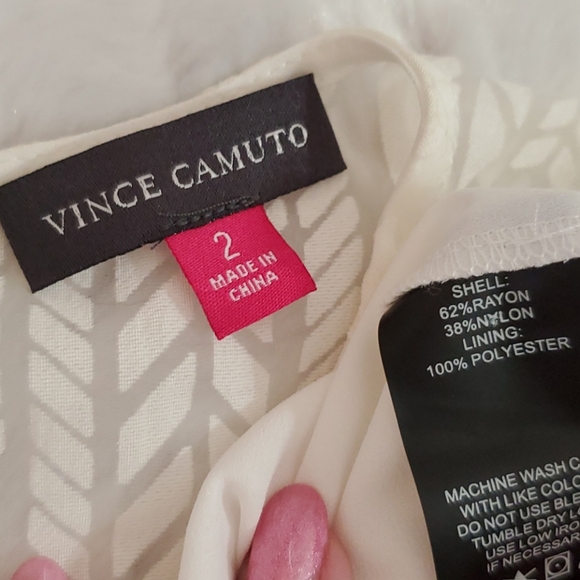 VINCE CAMUTO 'Graphic Illusion' New Ivory NWT sz.2 - Picture 4 of 16